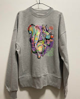 Oibel1 x Eichhörnchen | Crewneck, grau