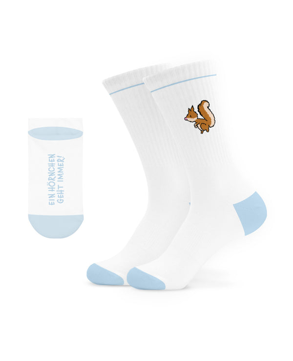 Eichhörnchen Socken - Blau